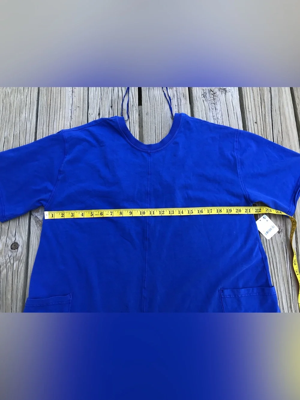 NEW Ladies M FREE PEOPLE Movement Electric Shock Blue Hot Shot Shorts Romper